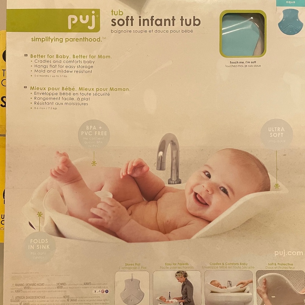 puj soft infant tub